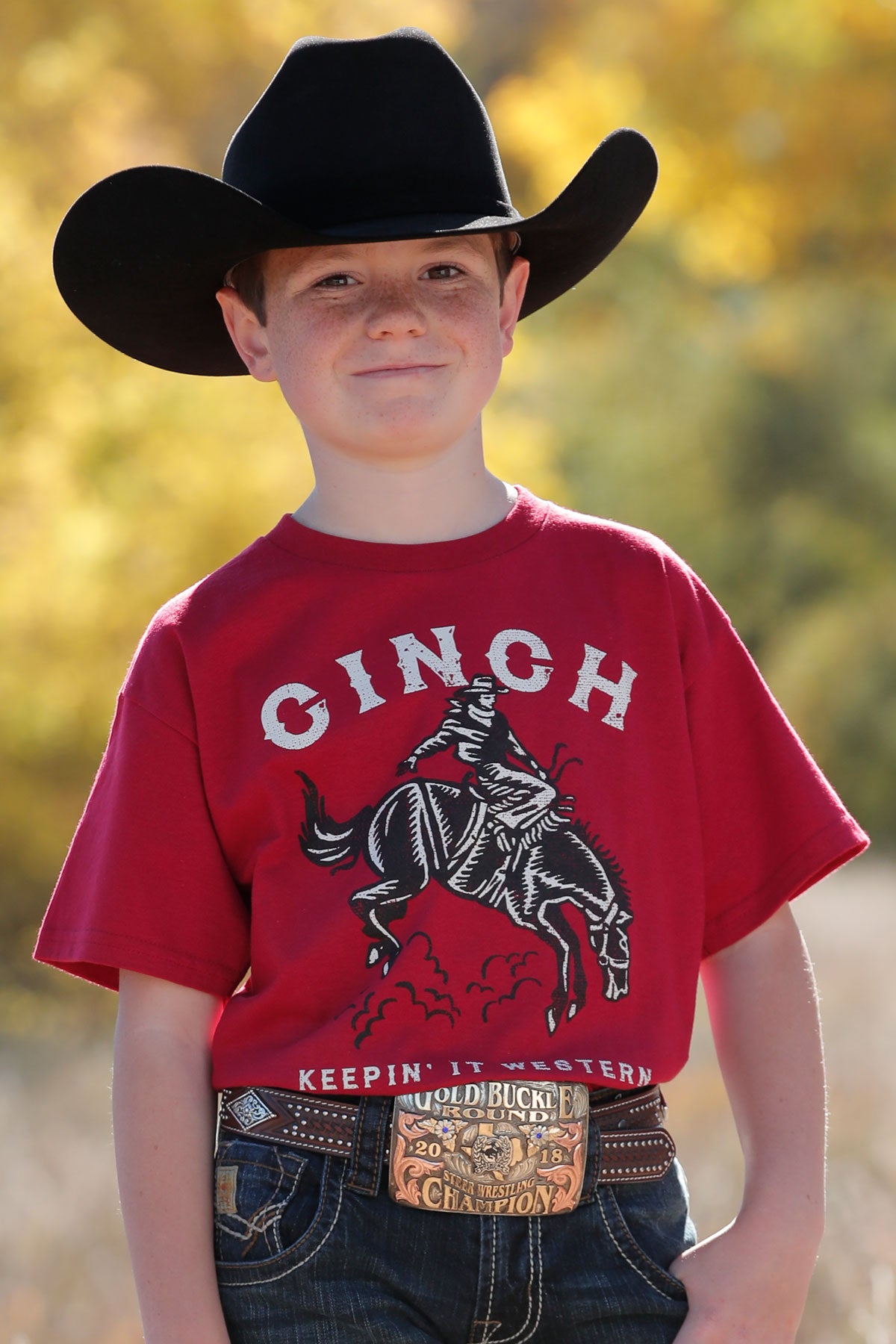 Cinch Boys Red Short Sleeve Graphic Tee Shirt – Wildfire Mercantile