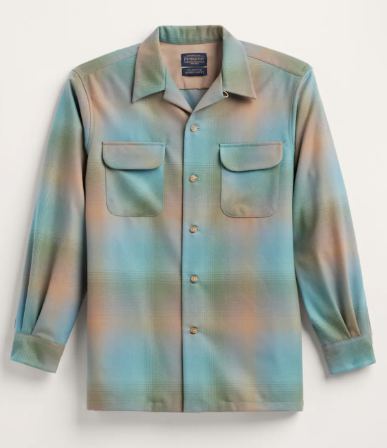 Pendleton Men's Green Tan Ombre Original Board Shirt – Wildfire Pendleton Men's Green Tan Ombre Original Board Shirt – Wildfire