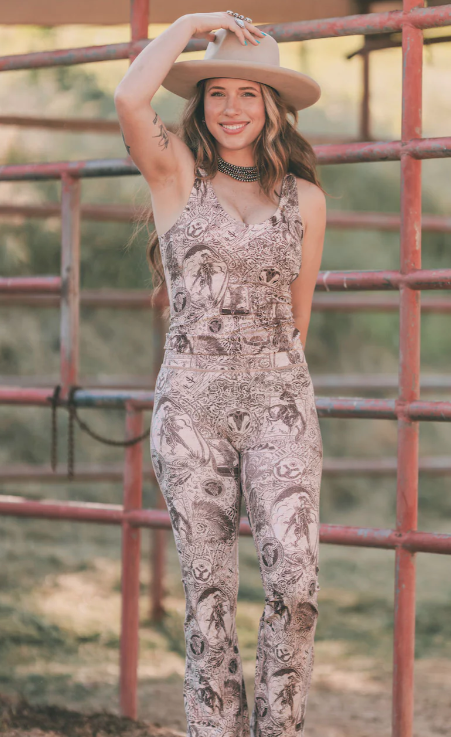 Flirt Ranch Life Western Pull On Bell Bottoms – Wildfire Mercantile