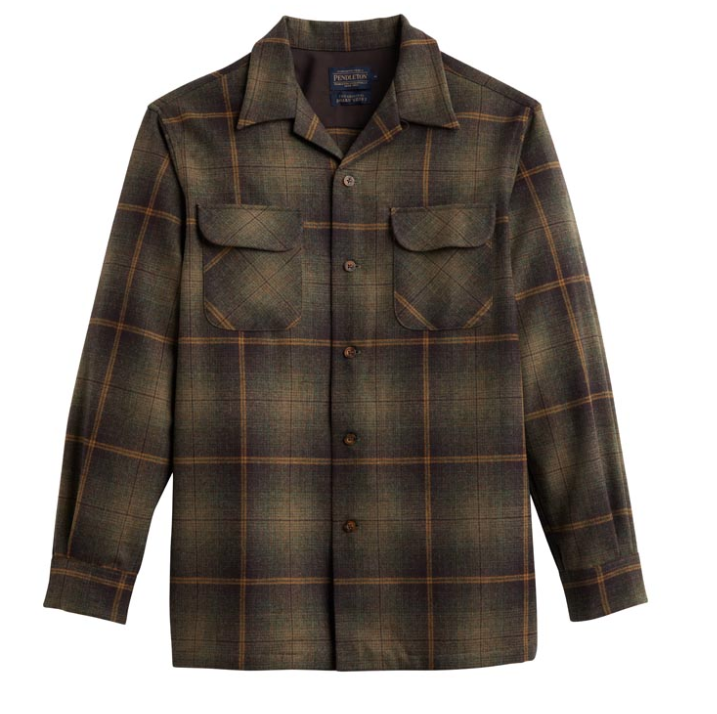 Pendleton Men's Green Brown Ombre Plaid Board Shirt – Wildfire Mercantile