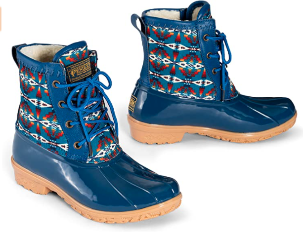 Pendleton Women s Heritage Tucson Navy Blue Duck Boots Wildfire